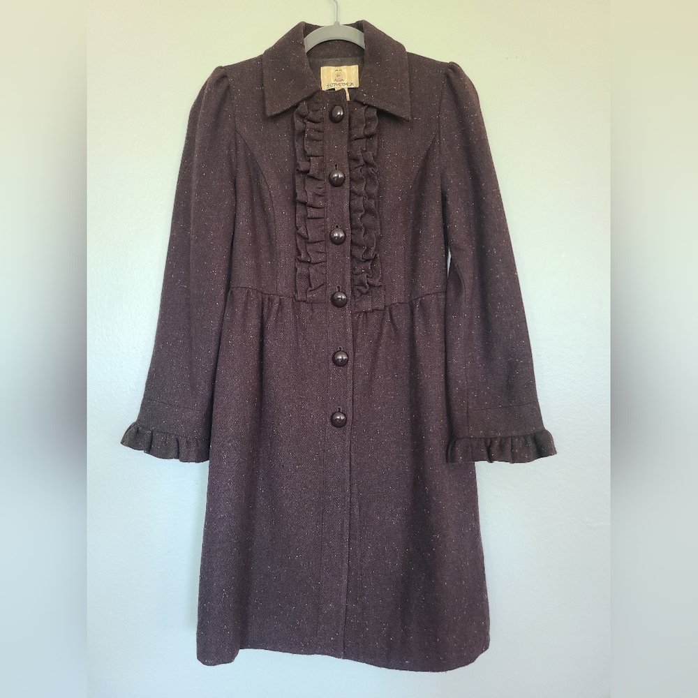 Forever 21 ruffled women's coat-Size S